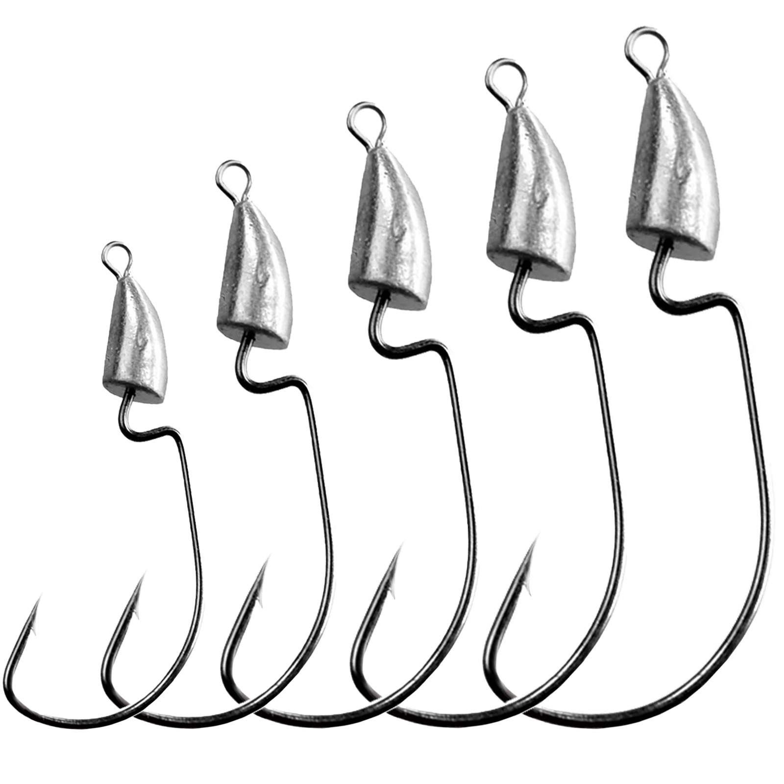 Fishing Hook Weedless - Thkfish-クランクジグヘッドフック、弾丸リード、ソフトルアー用フィッシングフック、ウィードレスオフセット、5g、7g、10g、14g、20g、10個