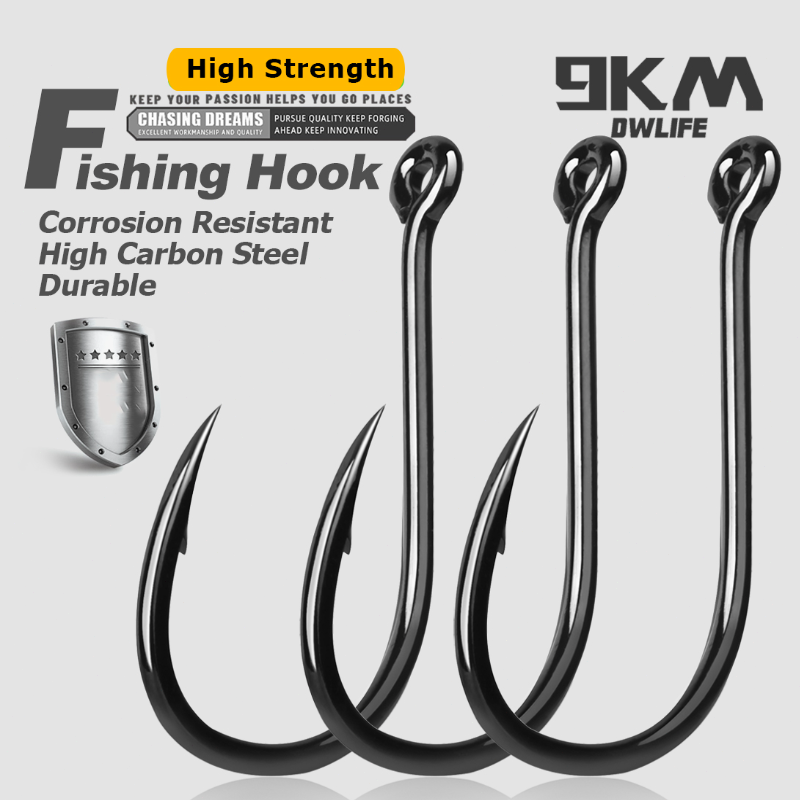 Fishing Hook Offset - 9KM イセアマ釣り針 50～200個入り コイ釣り針 海釣り サークルフック