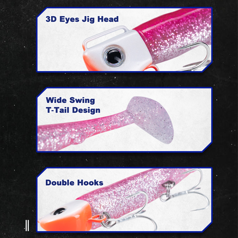 D1 110mm 34g シンキングメタルジグ ソフトフィッ - Fishing Hook Treble のレビューと価格