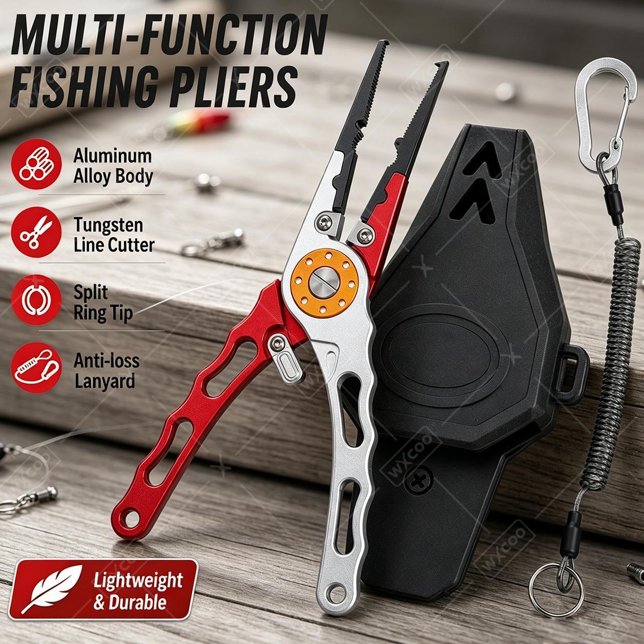 WXCOO スプリットリングプライヤー フックリムーバー タ - Fishing Hook Sharpener のレビューと価格