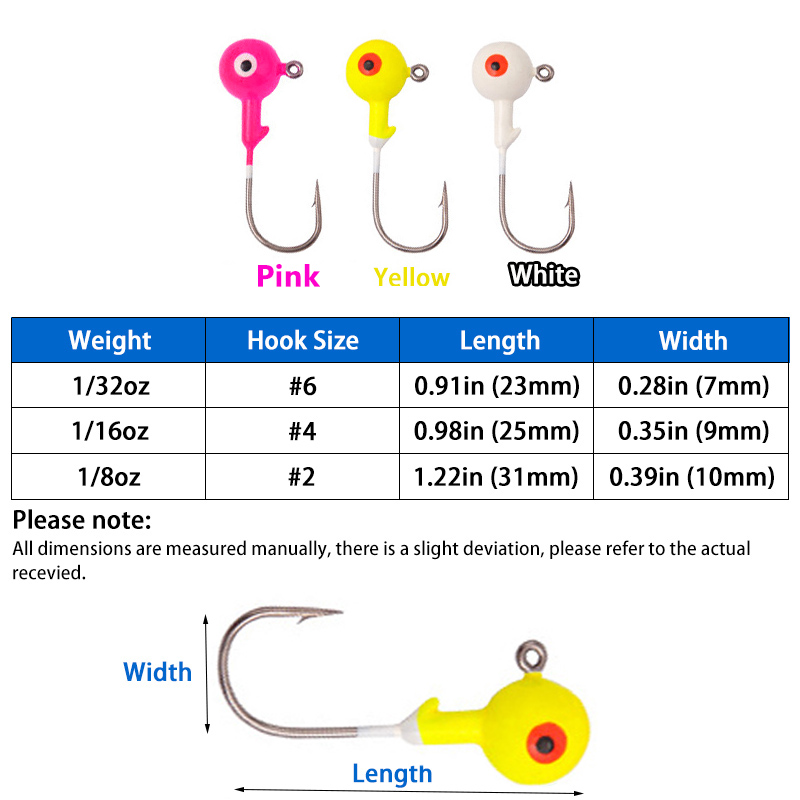 50 個釣りフックセットリードジグヘッド鯉クラッピールアー餌 - Fishing Hook Circle のレビューと価格