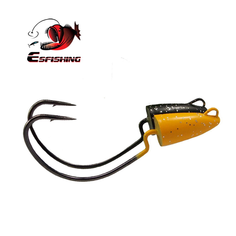 高強度スチールフィッシングフック,ソフトベイト,ジグヘッド, - Fishing Hook Offset のレビューと価格