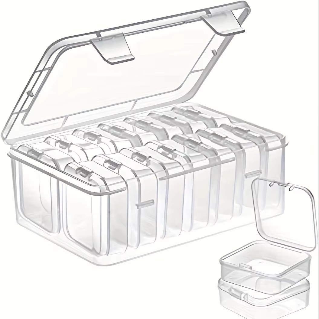 14個の透明なプラスチック収納、クラフト収納オーガナイザー、 - Fishing Hook のレビューと価格