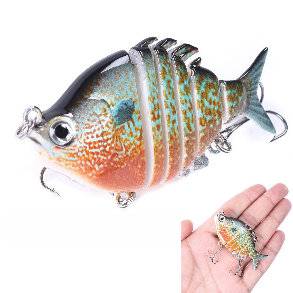 63 ミリメートル 9.3 グラムリアルなティラピアスイムベ - Fishing Hook Treble のレビューと価格