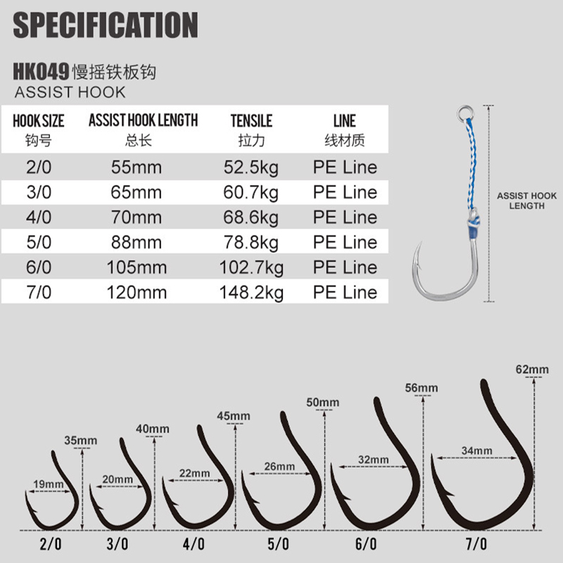 海釣り用の高炭素鋼シングルフック,金属ジギングフック,塩水, - Fishing Hook Offset のレビューと価格