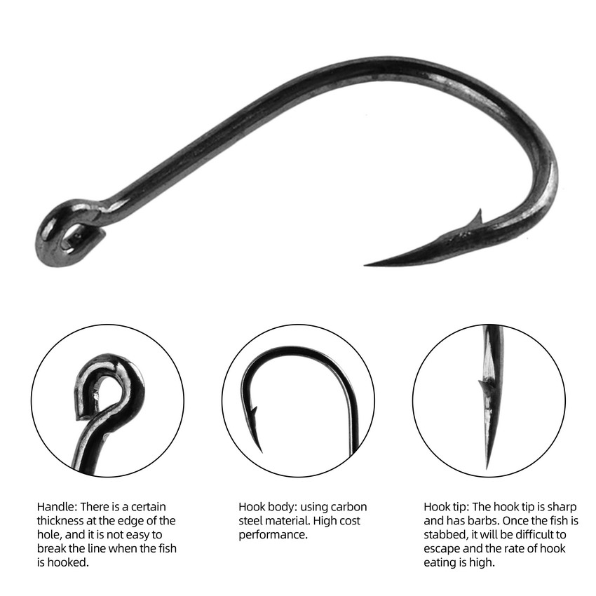釣り用フックのセット,魚を捕まえるためのフックのセット,釣り - Fishing Hook Circle のレビューと価格