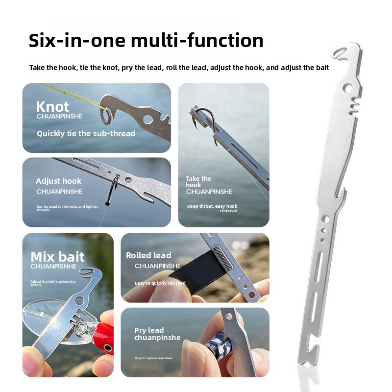 QAJTAO 6-in-1 ステンレス製魚釣り針外し 4個入 - Fishing Hook Sharpener のレビューと価格