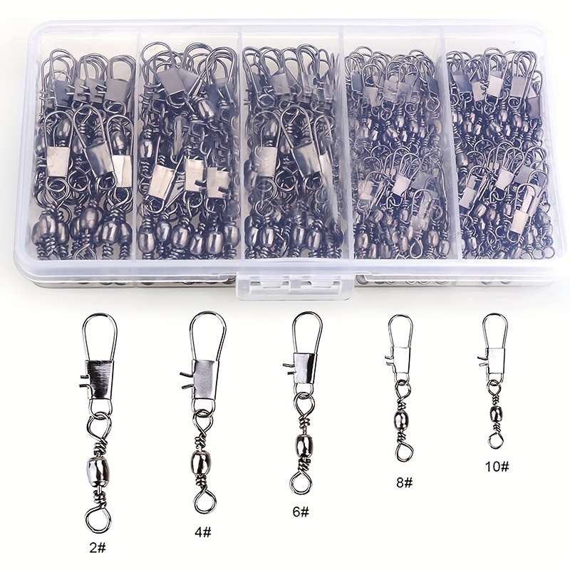 50/200個入りバレルスナップスイベル釣りアクセサリー、ボ - Fishing Hook Offset のレビューと価格