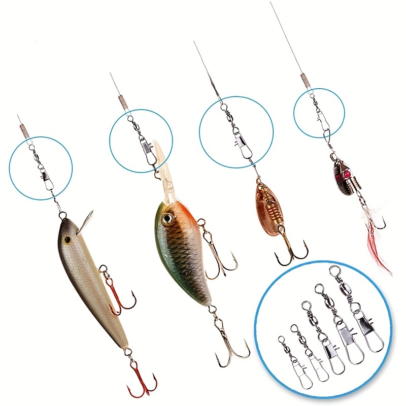 50/200個入りバレルスナップスイベル釣りアクセサリー、ボ - Fishing Hook Offset のレビューと価格